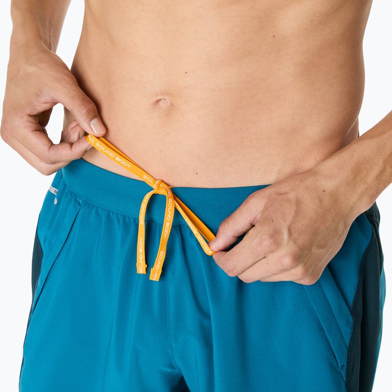 Шорти для бігу чоловічі ASICS Road 7IN tranquil teal/dark teal/yamabuki 7