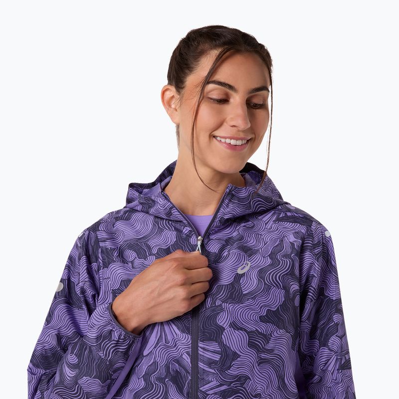 Куртка для бігу жіноча ASICS Fujitrail Packable amethyst 5