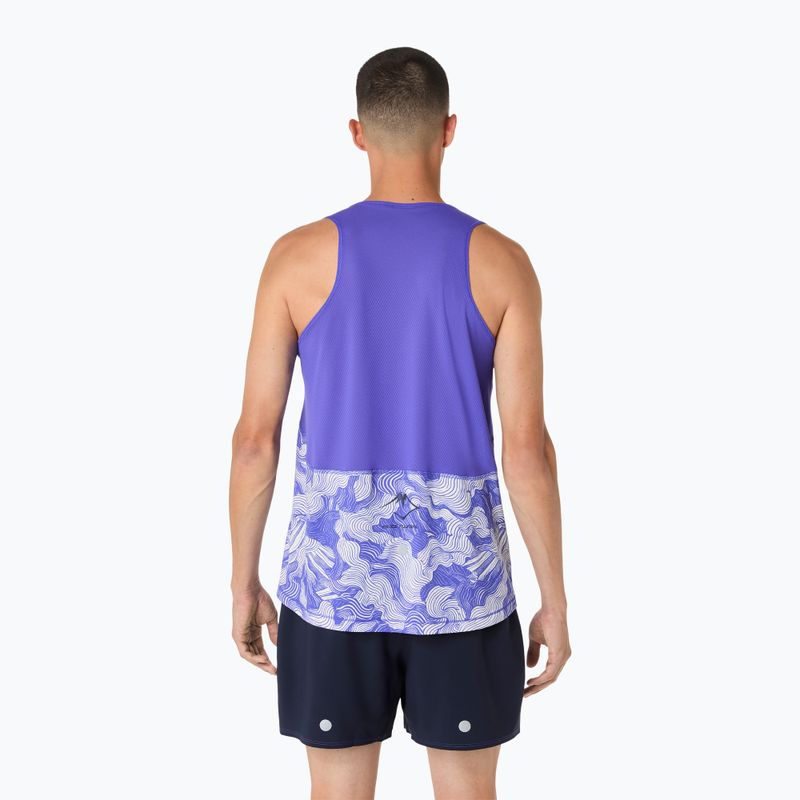 Футболка для бігу чоловіча ASICS Fujitrail Singlet cobalt burst/cream 3