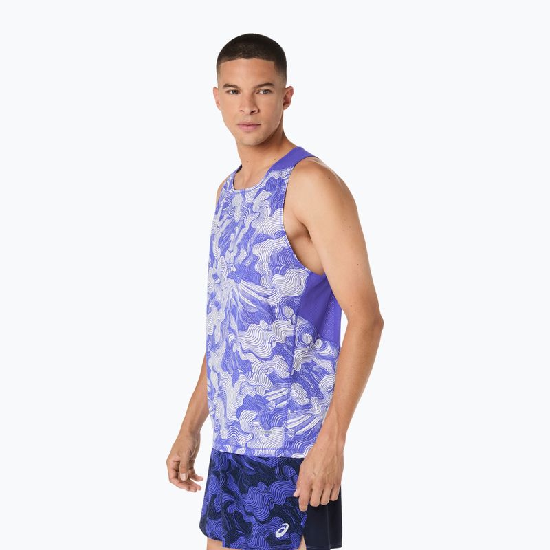 Футболка для бігу чоловіча ASICS Fujitrail Singlet cobalt burst/cream 4