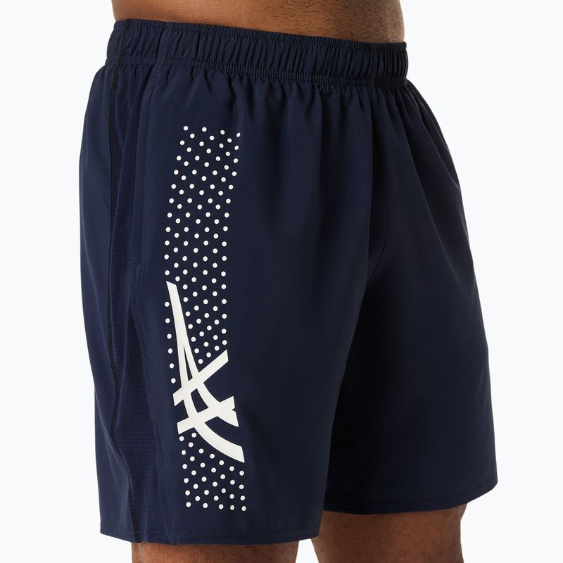 Шорти для бігу чоловічі ASICS Icon 7IN midnight/cream 6