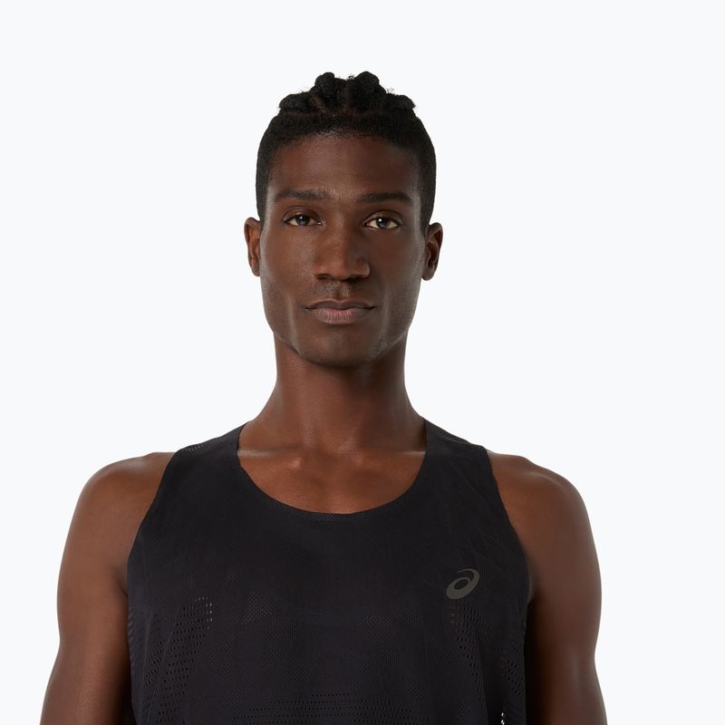 Футболка для бігу чоловіча ASICS Metarun Singlet performance black 5