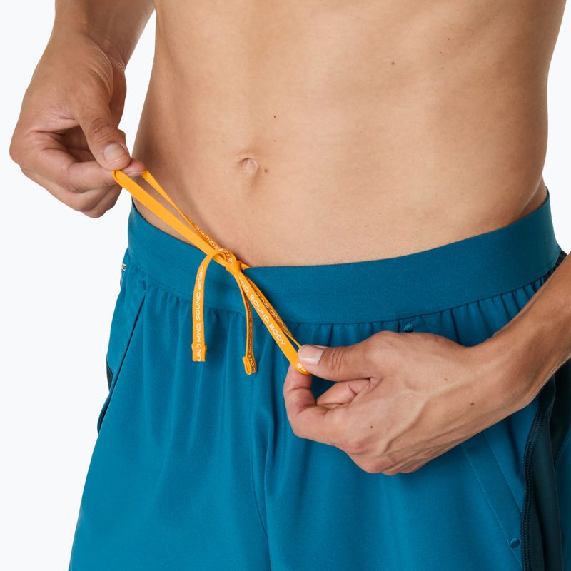 Шорти для бігу чоловічі ASICS Road 5IN tranquil teal/dark teal/yamabuki 7