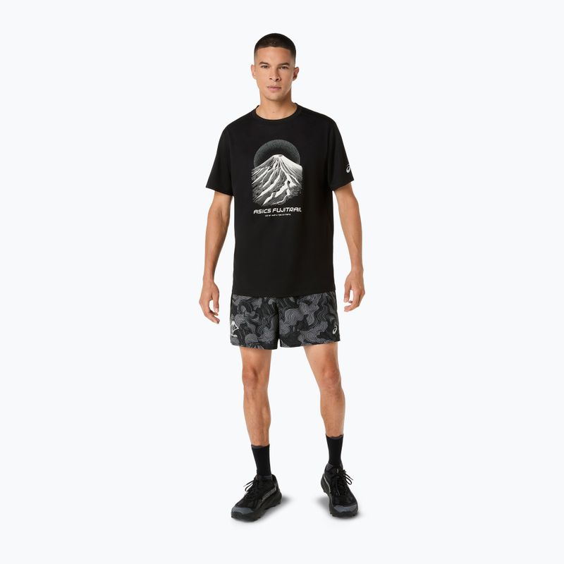 Футболка для бігу чоловіча Asics Fujitrail Logo Ss Top Performance Black/Cream/Carbon 2