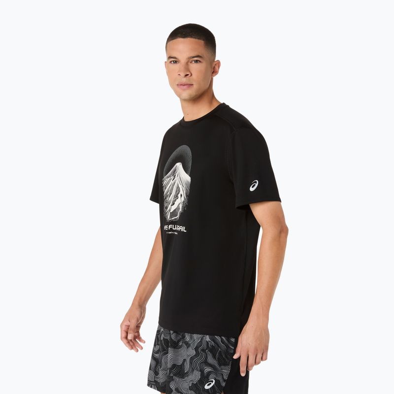 Футболка для бігу чоловіча Asics Fujitrail Logo Ss Top Performance Black/Cream/Carbon 4