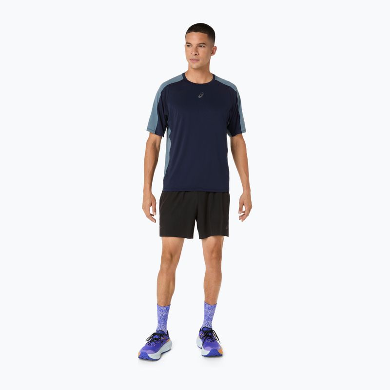 Футболка для бігу чоловіча ASICS Fujitrail Elite SS Top midnight/ironclad 2