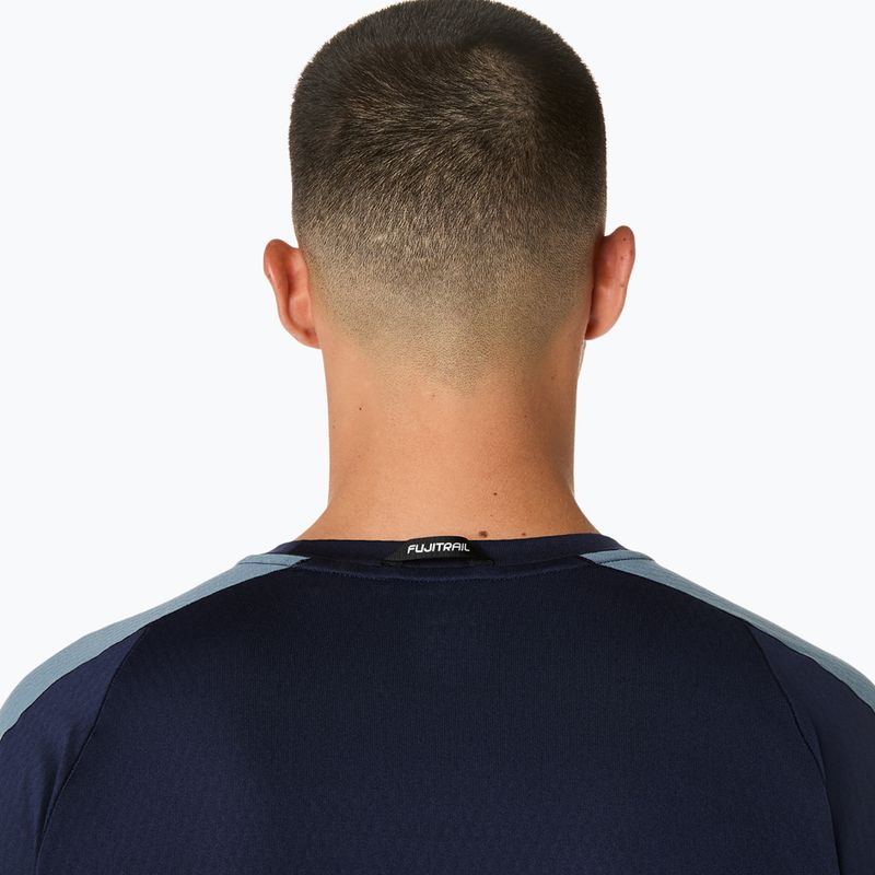 Футболка для бігу чоловіча ASICS Fujitrail Elite SS Top midnight/ironclad 6