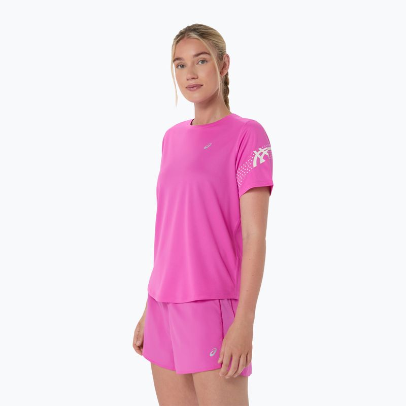 Жіноча бігова футболка ASICS Icon SS digital sakura 4