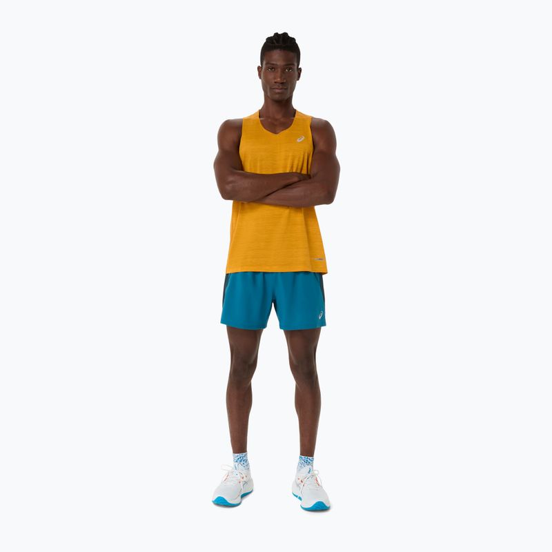 Футболка для бігу чоловіча ASICS Road Singlet yamabuki 2