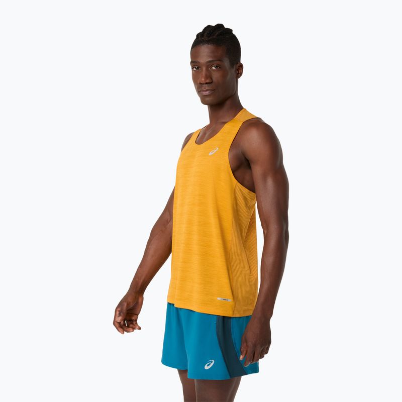 Футболка для бігу чоловіча ASICS Road Singlet yamabuki 4