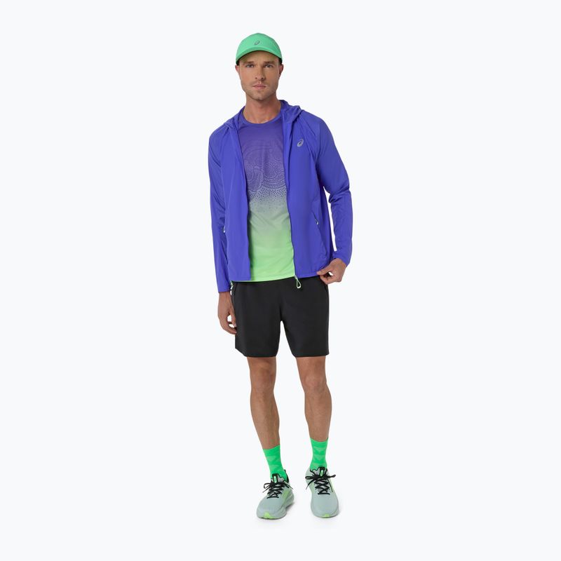 Чоловіча бігова футболка ASICS  Road All Over Print Singlet cobalt burst/illuminate green 14