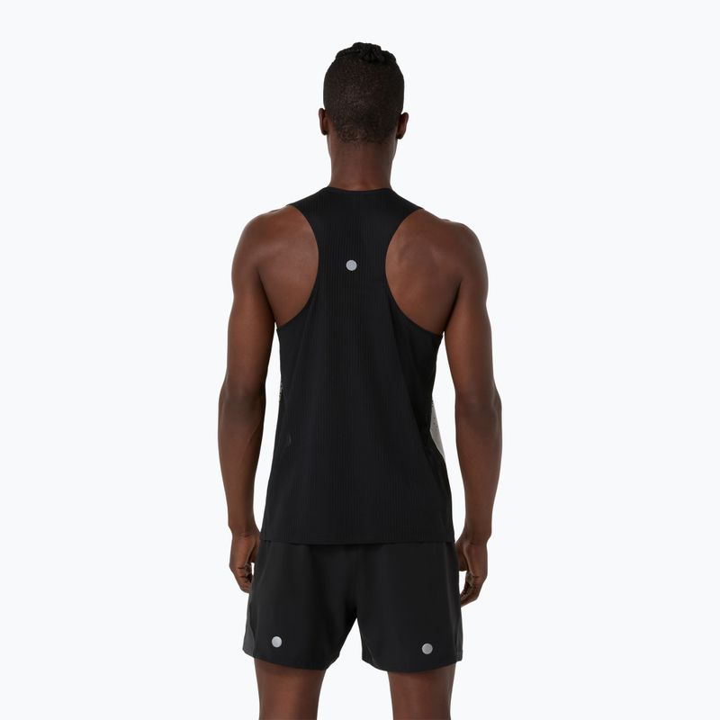 Футболка для бігу чоловіча ASICS Road Fade Singlet performance black/cream 2