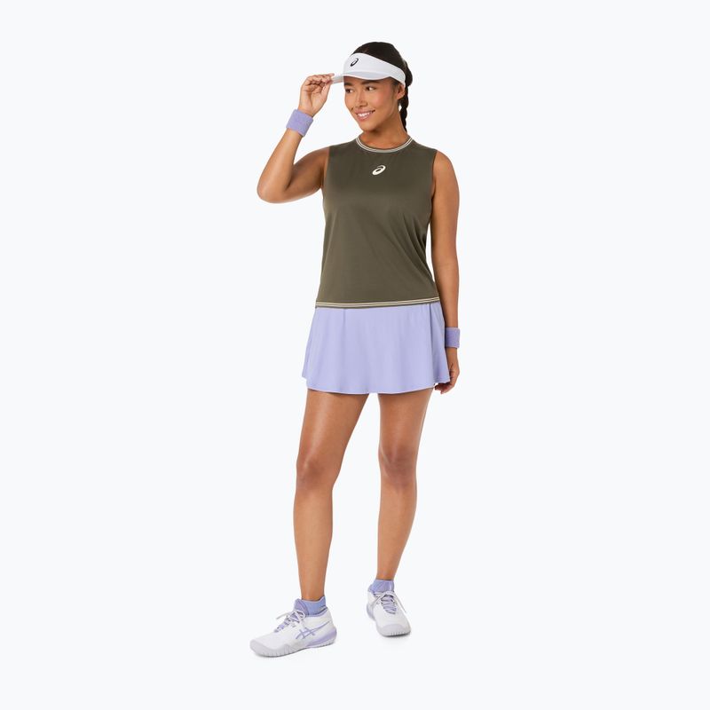 Футболка тенісна жіноча ASICS Game Sleeveless Top W dark olive 4