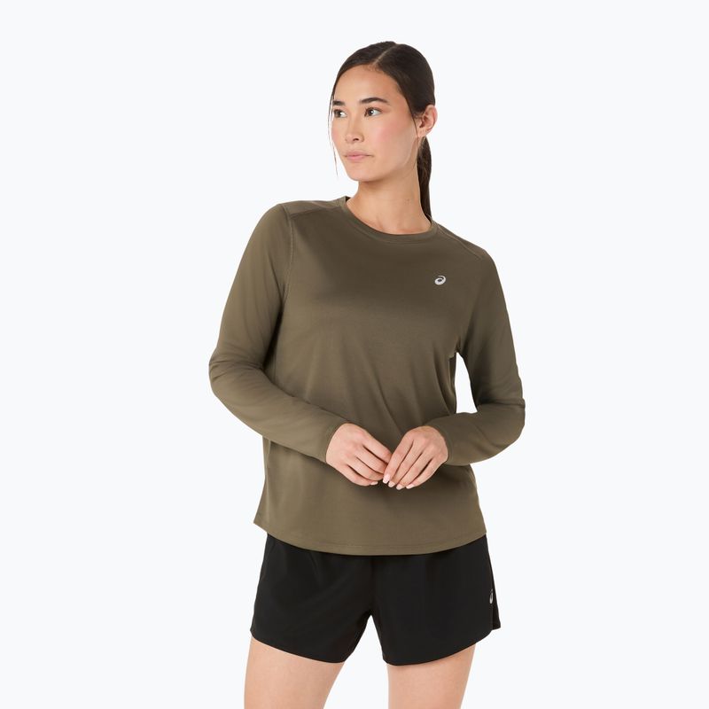 Жіноча бігова лонгслівка ASICS Core LS Top dark olive