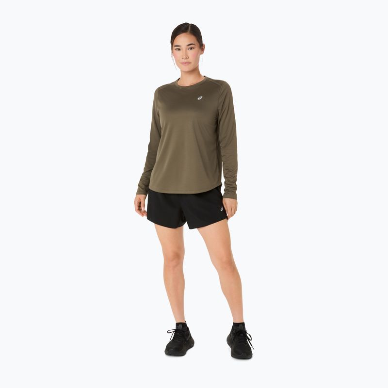 Жіноча бігова лонгслівка ASICS Core LS Top dark olive 2