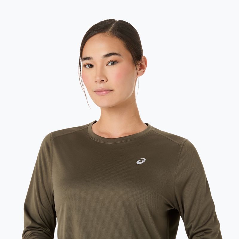 Жіноча бігова лонгслівка ASICS Core LS Top dark olive 5