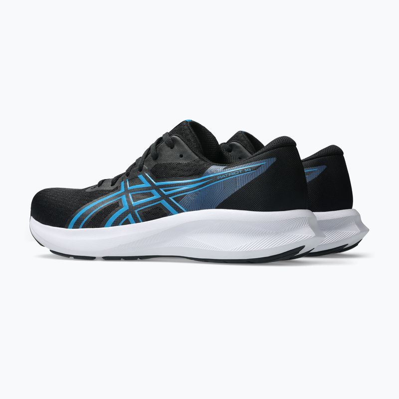 Кросівки для бігу чоловічі ASICS Patriot 14 black/aegean blue 4