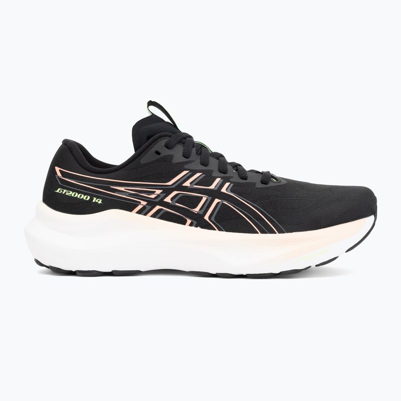 Кросівки для бігу жіночі Asics GT-2000 14 black/sun coral 2