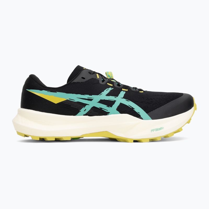 Кросівки для бігу чоловічі ASICS Fuji Lite 6 black/aurora green 2