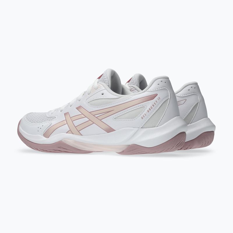 Кросівки волейбольні жіночі ASICS Gel-Rocket 12 white/pearl pink 4