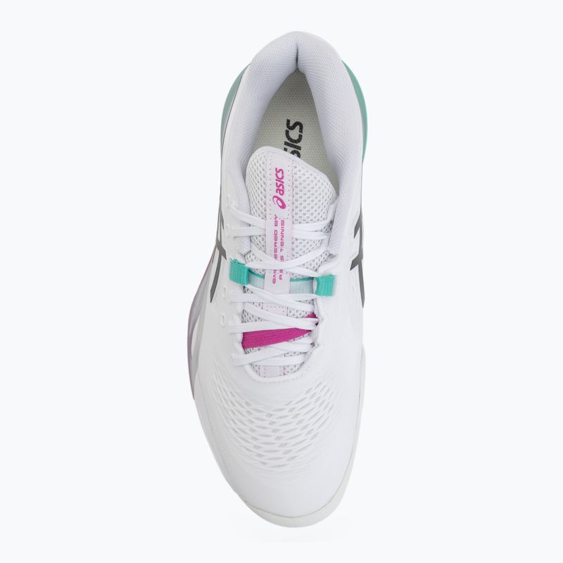 Кросівки тенісні чоловічі ASICS Gel-Resolution X white/aurora green 5