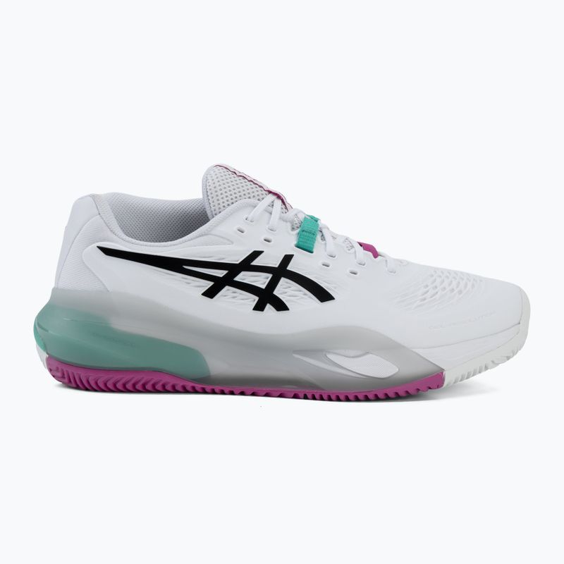 Кросівки тенісні чоловічі ASICS Gel-Resolution X Clay white/aurora green 2