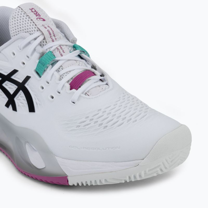 Кросівки тенісні чоловічі ASICS Gel-Resolution X Clay white/aurora green 7