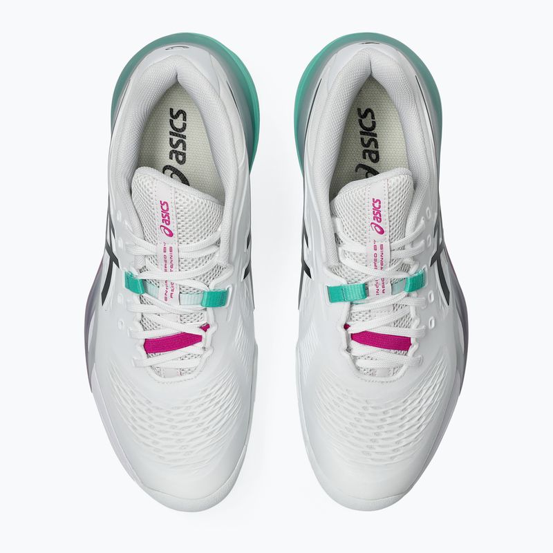 Кросівки тенісні чоловічі ASICS Gel-Resolution X Clay white/aurora green 13
