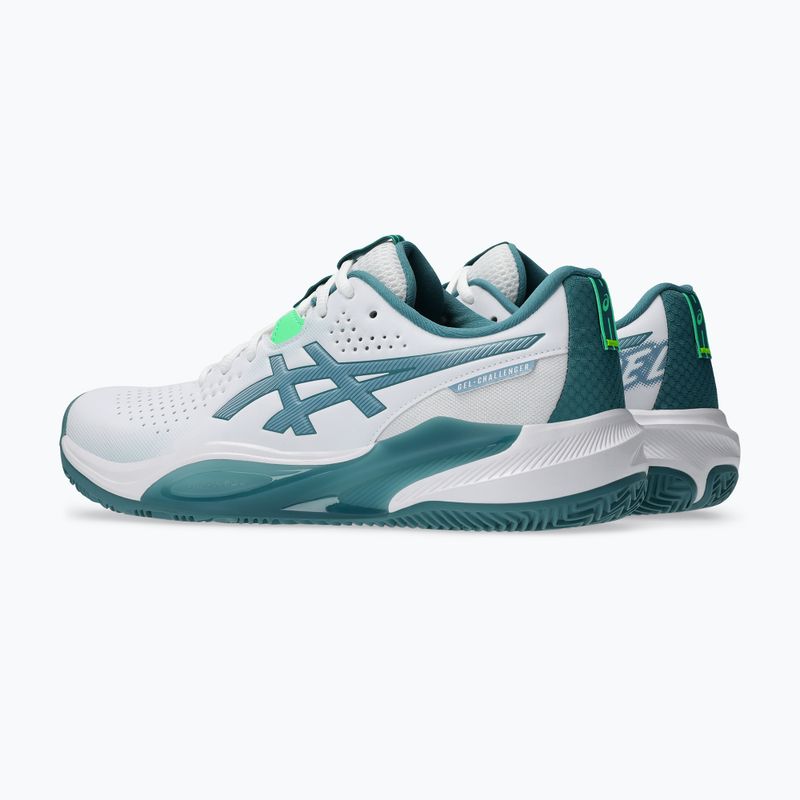 Кросівки для паделю чоловічі Asics Gel-Challenger 15 Padel white/misty pine 4