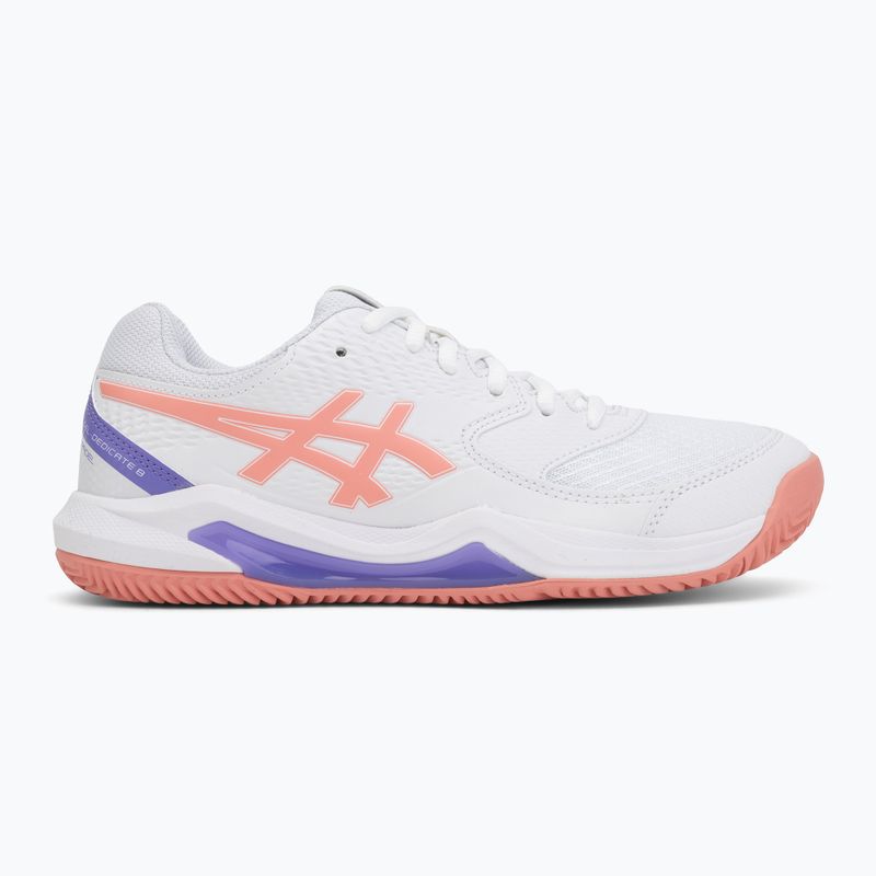 Кросівки для паделю жіночі ASICS Gel-Dedicate 8 Padel W white/guava 2