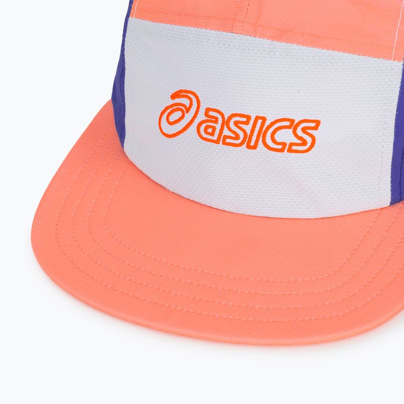 Кепка ASICS Performance Running 5 Panel sun coral/brilliant white 3