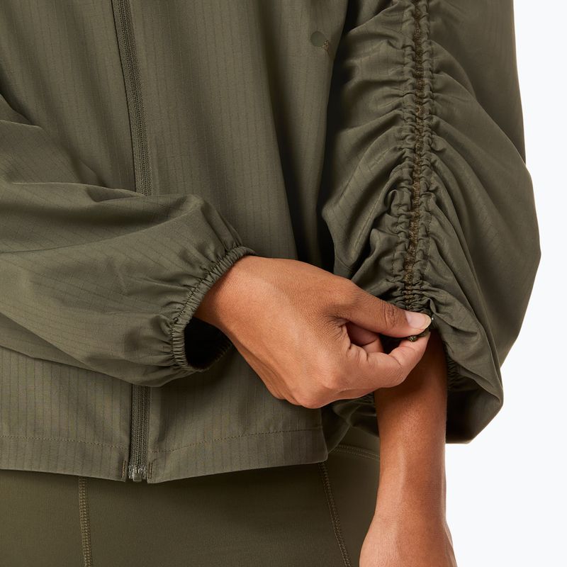 Куртка для бігу жіноча ASICS Nagino Run Adjustable dark olive 9