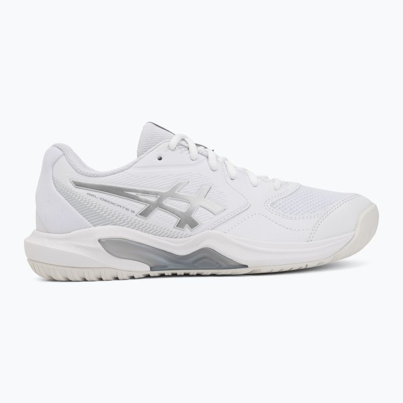Кросівки тенісні жіночі ASICS Gel-Dedicate 9 In white/pure silver 2