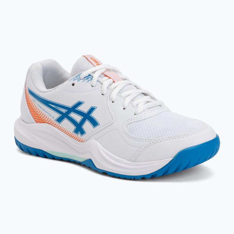 Кросівки тенісні дитячі ASICS Gel-Dedicate 9 GS white/directoire blue