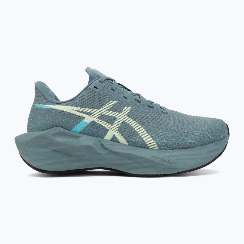 Кросівки для бігу чоловічі ASICS Novablast 6 foggy teal/illuminate yellow 2