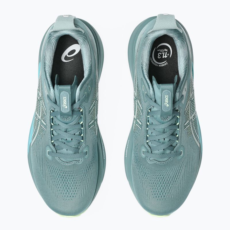 Кросівки для бігу чоловічі ASICS Gel-Kayano 33 foggy teal/illuminate yellow 5