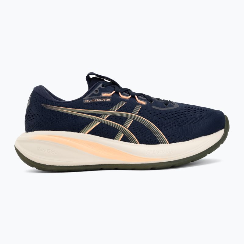 Кросівки для бігу чоловічі ASICS Gel-Cumulus 28 midnight/khaki green 2