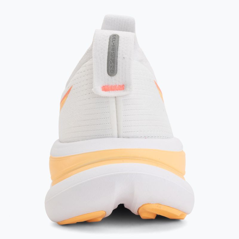 Кросівки для бігу жіночі ASICS Gel-Nimbus 28 white/sun coral 6
