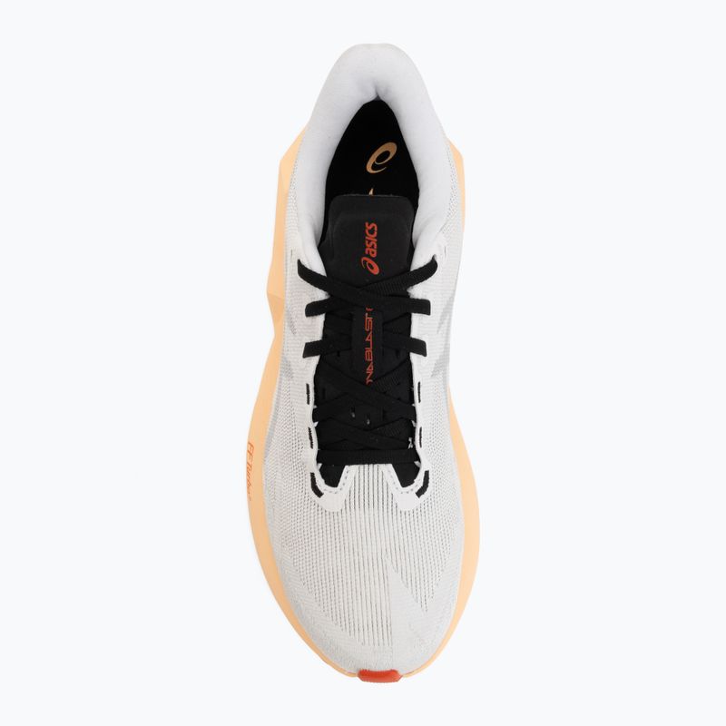 Кросівки для бігу чоловічі ASICS Novablast 6 white/orange glow 5