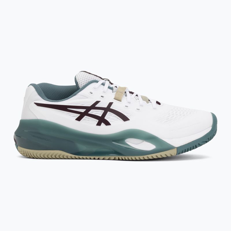 Кросівки тенісні чоловічі ASICS Gel-Resolution X Clay white/dark aubergine 2