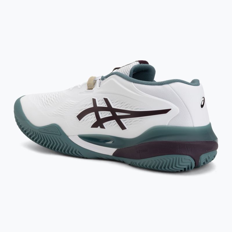 Кросівки тенісні чоловічі ASICS Gel-Resolution X Clay white/dark aubergine 3