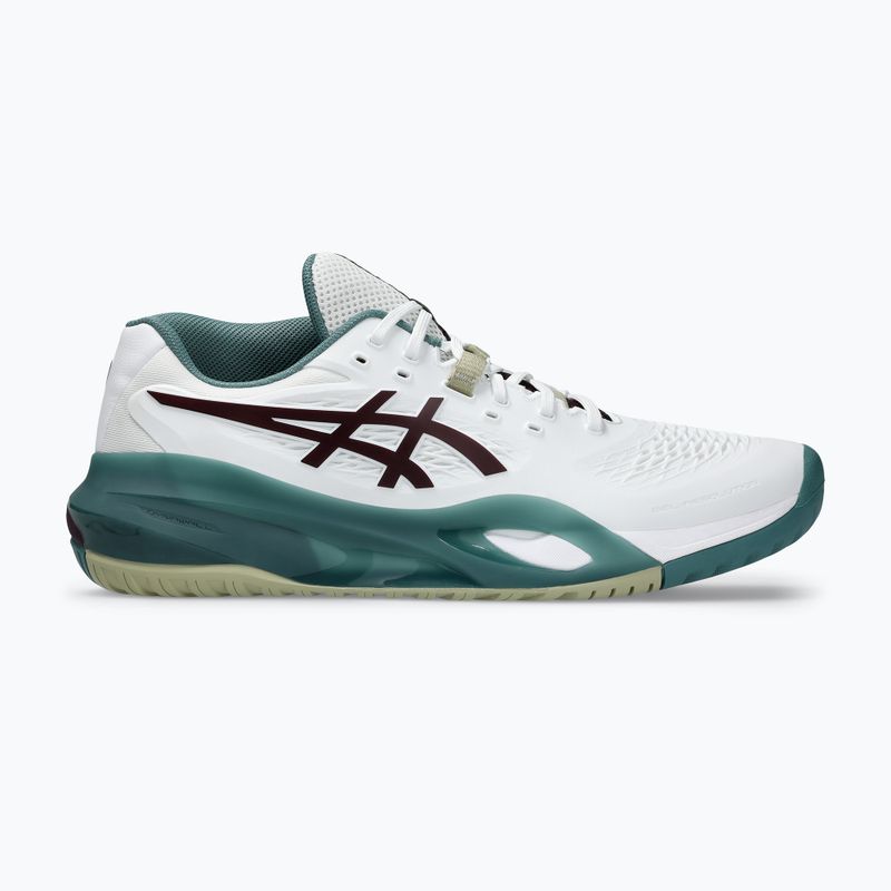 Кросівки тенісні чоловічі ASICS Gel-Resolution X white/dark aubergine