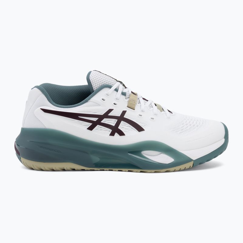 Кросівки тенісні чоловічі ASICS Gel-Resolution X white/dark aubergine 2