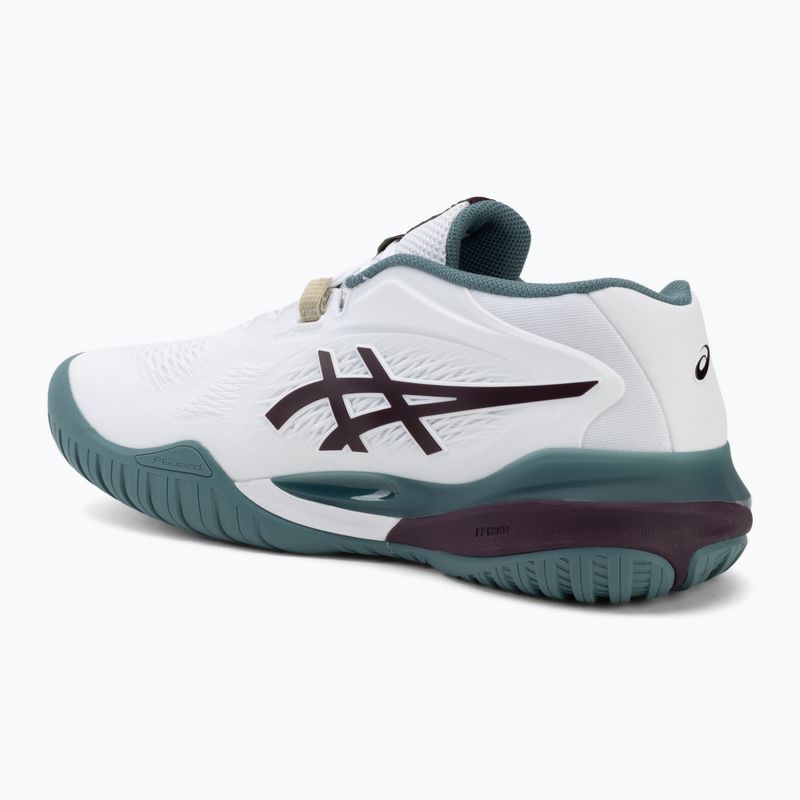 Кросівки тенісні чоловічі ASICS Gel-Resolution X white/dark aubergine 3
