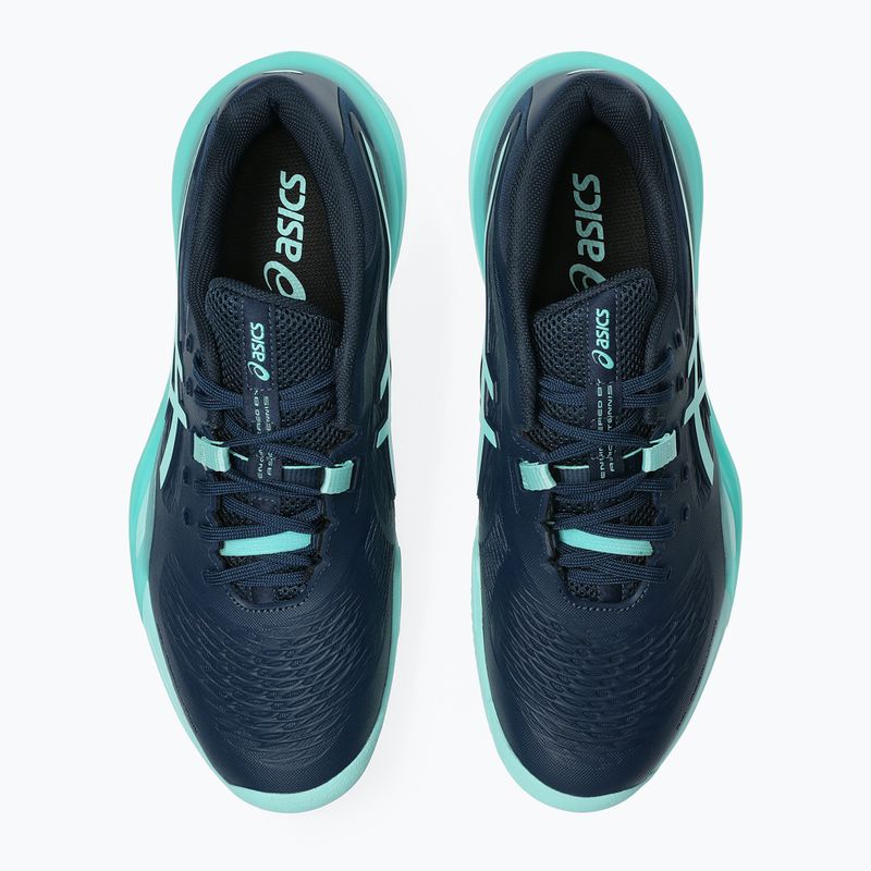 Кросівки тенісні чоловічі ASICS Gel-Resolution X Clay night sky/illuminate mint 4