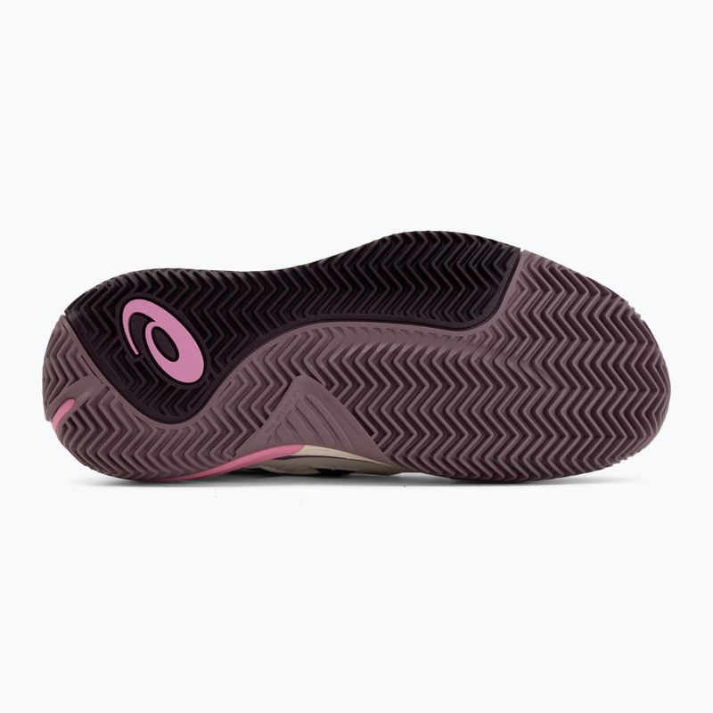 Кросівки тенісні жіночі ASICS Gel-Resolution X Clay soft oat/dark aubergine 4