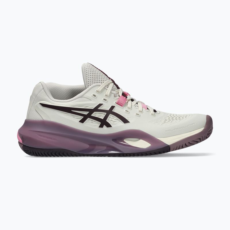 Кросівки тенісні жіночі ASICS Gel-Resolution X Clay soft oat/dark aubergine