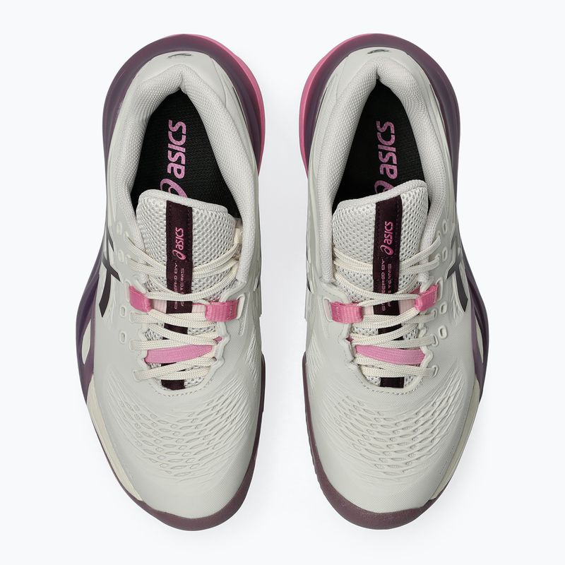 Кросівки тенісні жіночі ASICS Gel-Resolution X Clay soft oat/dark aubergine 4
