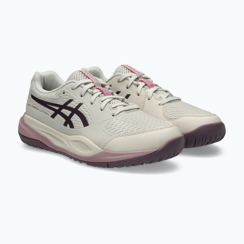Кросівки тенісні дитячі ASICS Gel-Resolution X GS soft oat/dark aubergine