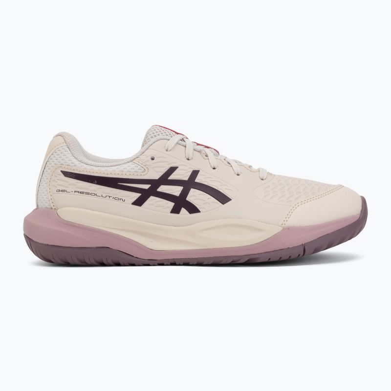 Кросівки тенісні дитячі ASICS Gel-Resolution X GS soft oat/dark aubergine 2